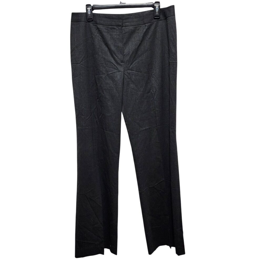 Lafayette 148 New York Dress Pants Women 12 Black Straight Leg Career